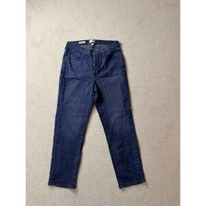 Whiteside Women's Jeans Size 12 Dark Wash Straight Leg Mid Rise Denim